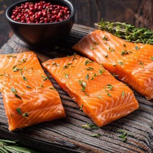 Salmón en Trozos con Piel Sellado al Vacío (1 kg)
