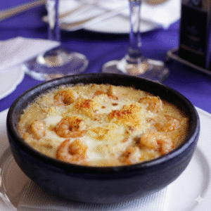 pastel de camarón en paila de greda pastel de camarón congelado paila de greda con pastel marino pastel de camarón Poseidon Seafood