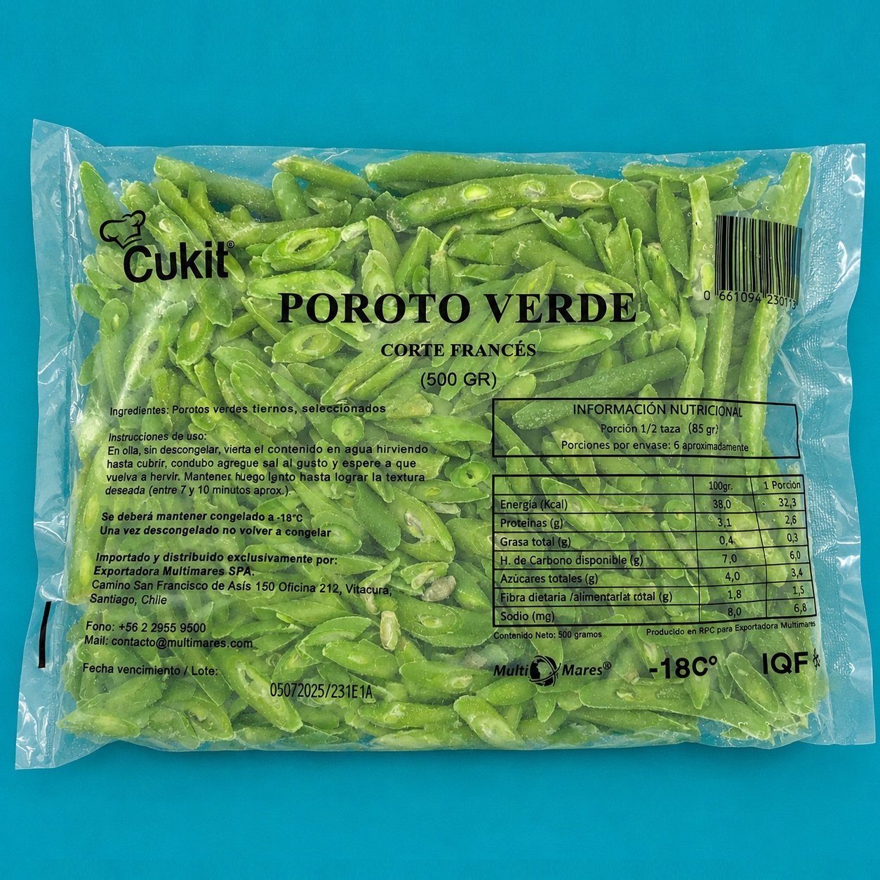 Poroto Verde Corte Juliana 500 Gr