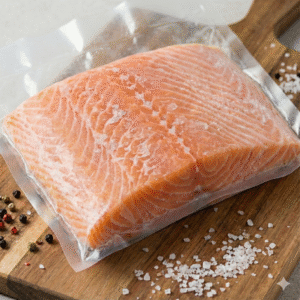 salmón filete con piel congelado 1 kg filete de salmón con piel congelado salmón con piel para cocinar filetes de salmón Poseidon Seafood